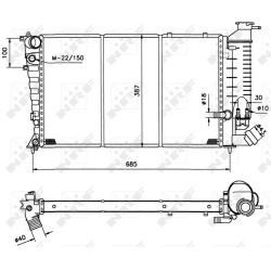 radiatorius, variklio aušinimas
                                NRF                                50412, NRF, 50412, auto d