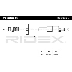stabdžių žarnelė
                                RIDEX                                                83B0374, Nenurodyta