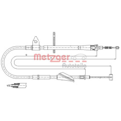 trosas, stovėjimo stabdys
                                METZGER                                                11.5743, Ne