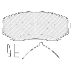 stabdžių trinkelių rinkinys, diskinis stabdys PREMIER ECO FRICTION
                                FERODO                 