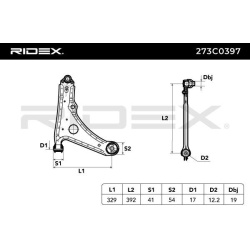 pakabos svirtis
                                RIDEX                                                273C0397, Nenurodytas ga
