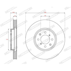 stabdžių diskas (1vnt) PREMIER
                                FERODO                                                DDF201