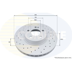stabdžių diskas (1vnt) COATED
                                COMLINE                                                ADC509