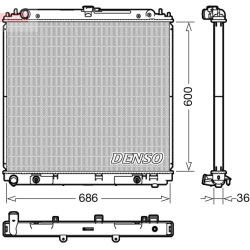 radiatorius, variklio aušinimas
                                DENSO                                                DRM4604