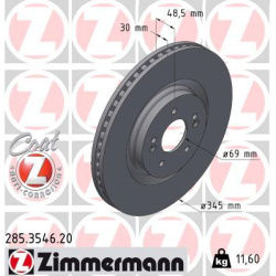 Stabdžių diskas COAT Z
                                ZIMMERMANN                                                285.3546.2