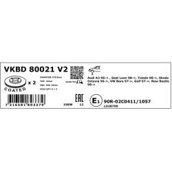 SKF                                VKBD80021V2, SKF, VKBD80021V2, auto detalė