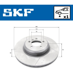 stabdžių diskas (1vnt)
                                SKF                                VKBD80282V1, SKF, VKBD80282V1, au