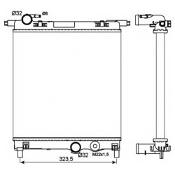 Aušinimo radiatorius
                                NRF                                                53102, NRF, 53102, a