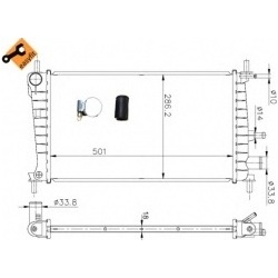 Aušinimo radiatorius
                                NRF                                                54666, NRF, 54666, a