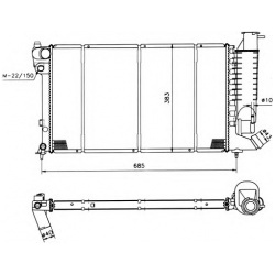 Aušinimo radiatorius
                                NRF                                                58092, NRF, 58092, a