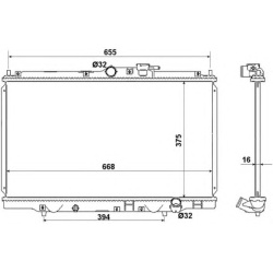 Aušinimo radiatorius
                                NRF                                                53508, NRF, 53508, a