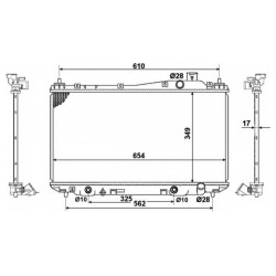Aušinimo radiatorius
                                NRF                                                53570, NRF, 53570, a