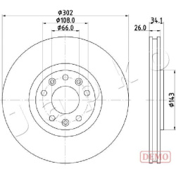 stabdžių diskas (1vnt)
                                JAPKO                                                600635C, Nenuro