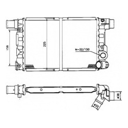 Aušinimo radiatorius
NRF 58844, NRF, 58844, a