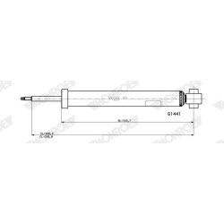 amortizatorius MONROE ORIGINAL (Gas Technology)
                                                G1441, MONROE, G1441, auto de