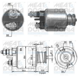 solenoidinis jungiklis, starteris
                                MEAT &amp; DORIA                                           
