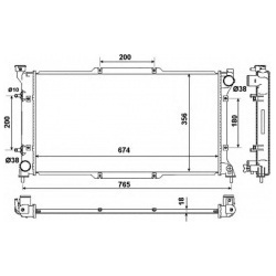 Aušinimo radiatorius
                                NRF                                                53783, NRF, 53783, a