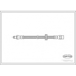 stabdžių žarnelė
                                CORTECO                                                19027752, CORTECO