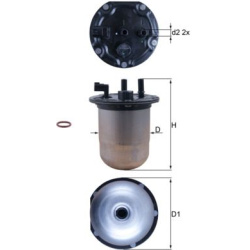 Filtras kuro diesel
                                MAHLE                                                KL1133D, MAHLE, KL11