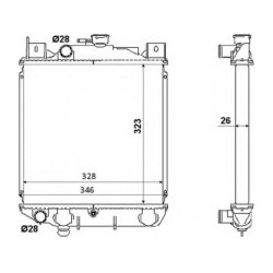 Aušinimo radiatorius
                                NRF                                                53881, NRF, 53881, a