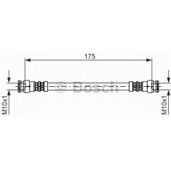 stabdžių žarnelė
                                BOSCH                                                1987476012, BOSCH, 