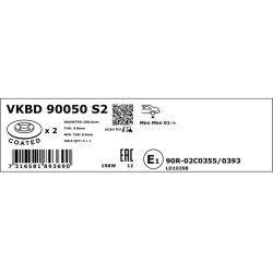 stabdžių diskas (1vnt)
                                SKF                                VKBD90050S2, SKF, VKBD90050S2, au
