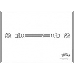 stabdžių žarnelė
                                CORTECO                                                19036132, CORTECO