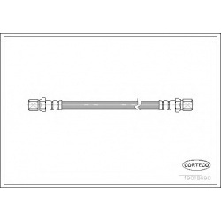 stabdžių žarnelė
                                CORTECO                                                19018690, CORTECO