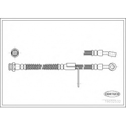 stabdžių žarnelė
                                CORTECO                                                19032532, CORTECO
