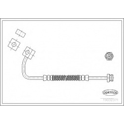 stabdžių žarnelė
                                CORTECO                                                19032371, CORTECO