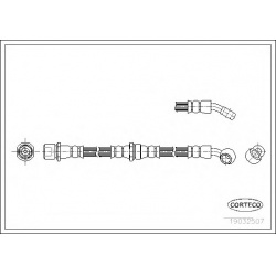 stabdžių žarnelė
                                CORTECO                                                19032507, CORTECO