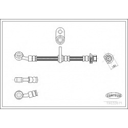 stabdžių žarnelė
                                CORTECO                                                19032671, CORTECO