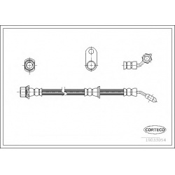 stabdžių žarnelė
                                CORTECO                                                19033054, CORTECO