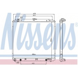 Aušinimo radiatorius
                                NISSENS                                                68717, NISSENS, 