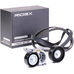 V formos rumbuotas diržas, komplektas
                                RIDEX                                                5