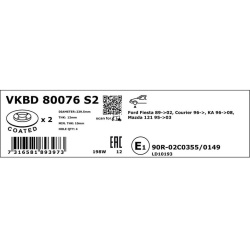 stabdžių diskas (1vnt)
                                SKF                                VKBD80076S2, SKF, VKBD80076S2, au
