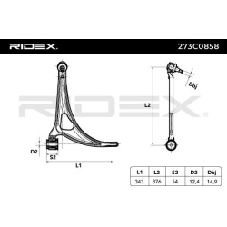 pakabos svirtis
                                RIDEX                                                273C0858, Nenurodytas ga