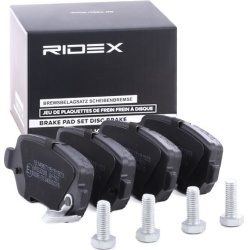 stabdžių trinkelių rinkinys, diskinis stabdys
                                RIDEX                                       