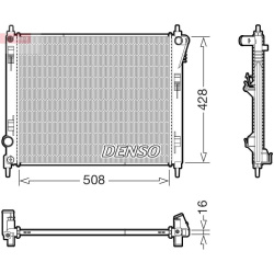 radiatorius, variklio aušinimas
DENSO DRM4607