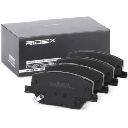 stabdžių trinkelių rinkinys, diskinis stabdys
                                RIDEX                                       