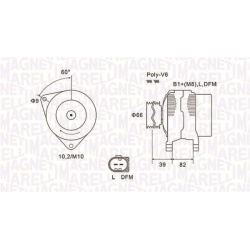 kintamosios srovės generatorius
                                MAGNETI MARELLI                                063731588010,