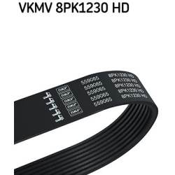 V formos rumbuoti diržai
                                SKF                                                VKMV8PK1230HD, S