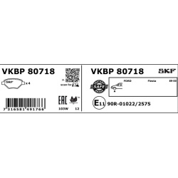 stabdžių trinkelių rinkinys, diskinis stabdys
                                SKF                                VKBP80718
