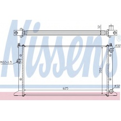 Aušinimo radiatorius
                                NISSENS                                                65266, NISSENS, 