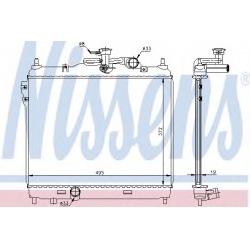 Aušinimo radiatorius
NISSENS 67048, NISSENS,