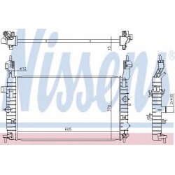 Aušinimo radiatorius
                                NISSENS                                                630748, NISSENS,