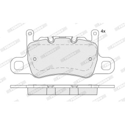 stabdžių trinkelių rinkinys, diskinis stabdys PREMIER ECO FRICTION
FERODO