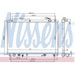 Aušinimo radiatorius
                                NISSENS                                                64659, NISSENS, 