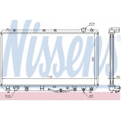 Aušinimo radiatorius
                                NISSENS                                                647541, NISSENS,