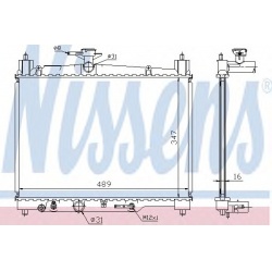 Aušinimo radiatorius
                                NISSENS                                                64801, NISSENS, 